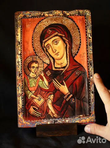 Икона Богоматери "Одигитрия" с подтавкой в подарок