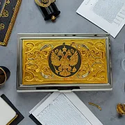 Визитница «Герб РФ» №8 — оригинальный подарок — фотография 1