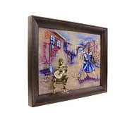 Картина «Гитарист» и танцующая пара на ониксе в подарок — фотография 9