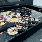 Нарды под стеклом «Великая Держава» — красивый подарок — фотография 7