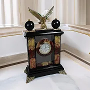 Каминные часы «Орел» из яшмы и долерита — оригинальный подарок — фотография 1