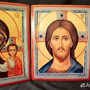 Иконы деревянные. "Венчальная Пара" — красивый подарок — фотография 3