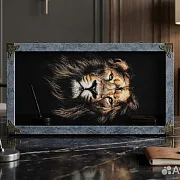 Подарочные нарды под стеклом «Царь зверей» — фотография 8