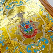 Деревянные нарды «ВДВ» с позолоченной златоустовской гравюрой — красивый подарок — фотография 7