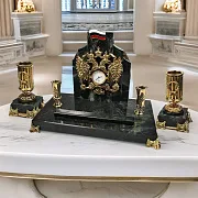 Часы «Президентские» с подставками и гербом РФ — необычный подарок — фотография 1