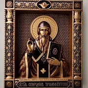 Резная Икона Спиридон Тримифунтский в подарок — фотография 8