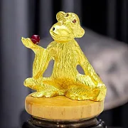 Сувенир «Мудрец» с фианитом и позолотой — необычный подарок — фотография 1