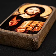 На память: Иконка деревянная " Спас Синайский". Дорожная — фотография 3