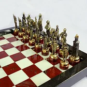 Шахматы из яшмы — красивый подарок — фотография 3