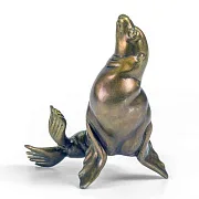 Подарочная скульптура «Морской лев» из бронзы, 2,4 кг — фотография 2