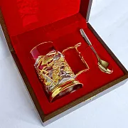 Латунный подстаканник «МЧС» — красивый подарок — фотография 5