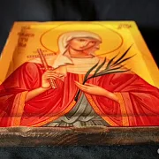 Именная Икона "Святая мученица Валентина" — красивый подарок — фотография 3