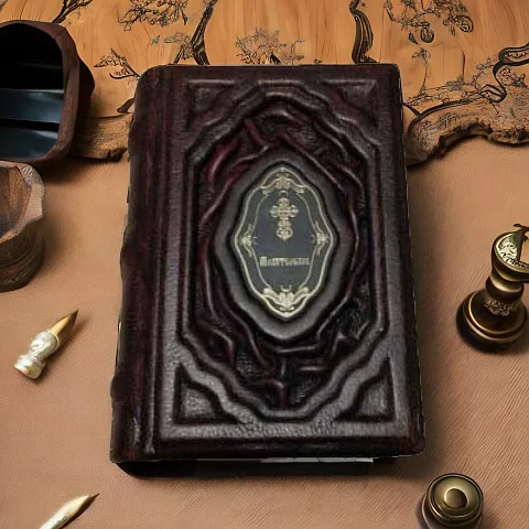 Молитвослов — книга в кожаном переплёте — красивый подарок