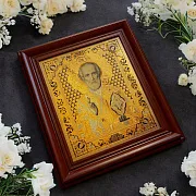 Икона Николай Чудотворец. Златоуст — оригинальный подарок — фотография 1