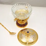 Подарочная икорница на яшме. Златоуст — фотография 3