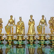 Шахматы «Малахит» — оригинальный подарок — фотография 8