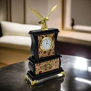 Часы «Орёл» с яшмой и долеритом, 155×70×285 мм — оригинальный подарок — фотография 1
